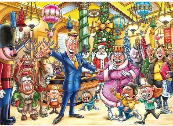 JUMBO Puzzle WASGIJ Christmas 21: Veselé vianočné premeny! /2x1000 dielikov/ od 12 rokov