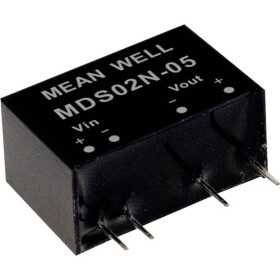 MEAN WELL MDS02L-05 DC / DC menič napätia, modul 400 mA 2 W Počet výstupov: 1 x; MDS02L-05