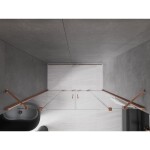 MEXEN/S - Velar Duo posuvné sprchové dvere 200, transparent, růžové zlato 871-200-000-02-60