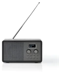 Nedis DAB+ rádio / Stolné prevedenie / DAB+ / FM / 1.3" displej / napájanie z batérie alebo USB / 4.5 W (RDDB5110BK)