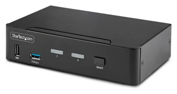 StarTech 2-portový KVM prepínač DisplayPort / KVM prepínač / 8K 60Hz / DisplayPort 1.4 / USB (D86A2-2-PORT-8K-KVM)