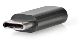 Nedis USB-C adaptér antracit / Adaptér / USB-C - Micro-B / USB 2.0 / 480 Mbps / pozlátené konektory (CCBW60911AT)