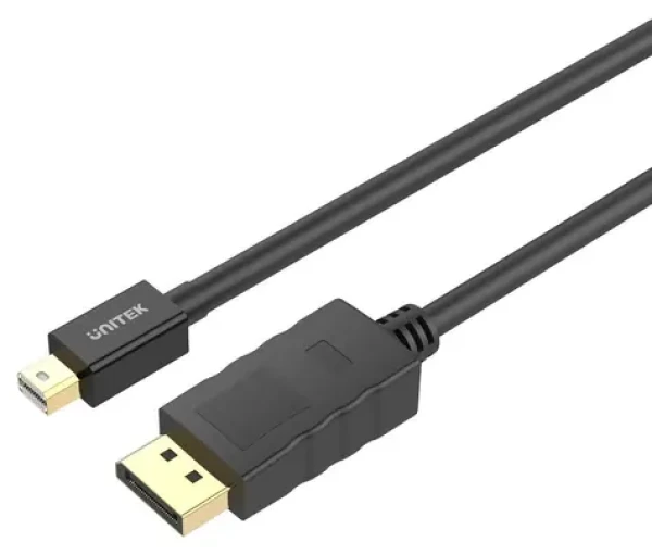 Unitek Y-C611BK čierna / Kábel / Mini DisplayPort - DisplayPort / 2 m / DP 1.2 (Y-C611BK)