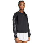 Dámska mikina adidas Animal Print 3-Stripes French Terry Sweatshirt black JM1835 2 XL