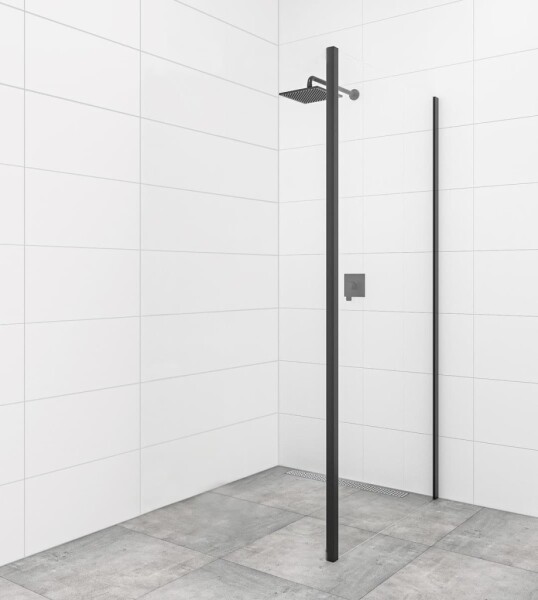 Bočná zástena k sprchovým dverám 80 cm SAT TEX BB SATSTENATEXD80C SATSTENATEXD80C