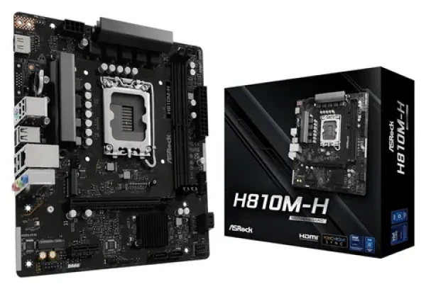 ASRock H810M-H / Základná doska / LGA1851 / Intel H810 / 2x DDR5 / mATX (H810M-H)