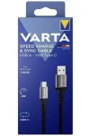 Varta Nabíjací kábel USB-A - USB-C čierna, šedá / Kábel / 60W / 5 Gbit/s / 2 m (57935101111)
