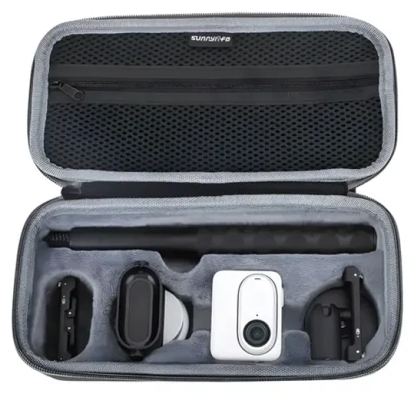 Sunnylife IST-B675 čierne / Puzdro / Insta360 GO 3, GO 3S / tkanina a flanel (IST-B675)