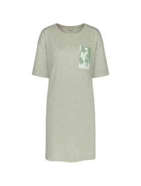 Dámska nočná košeľa Endless Comfort NDK SSL 10 CO/MD - Triumph světlá kombinace zelené (M009) 044