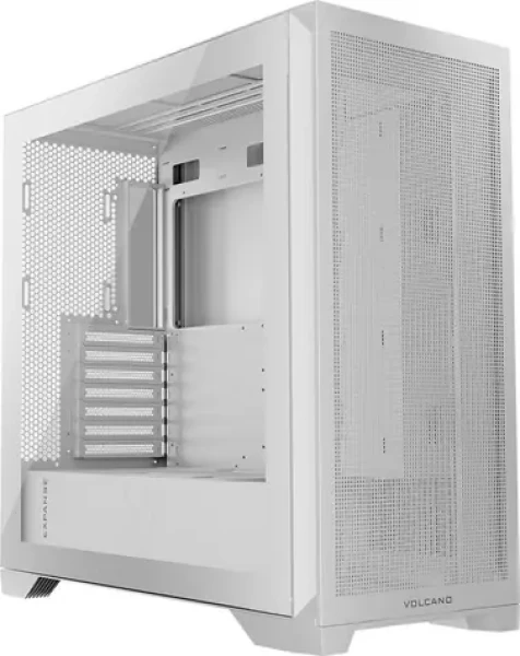 Modecom Volcano Expanse S biela / PC skriňa / Midi tower / ATX / USB-C / bez zdroja (AT-EXPANSE-SG-NF-20-000000-0002)