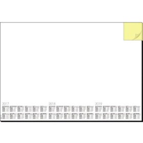 Sigel HO490 písacie podložka 3-ročný kalendár biela (š x v) 595 mm x 410 mm; HO490 - Sigel stolová podložka trojročné kalendárium so zápisníkom