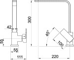 NOVASERVIS NOVASERVIS - Drezová batéria Nobless EDGE granit-čierny 36713,GRB