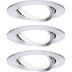 Paulmann 93487 Nova vstavané svietidlo sada 3 ks LED LED 18 W Hliník (sústružený); 93487