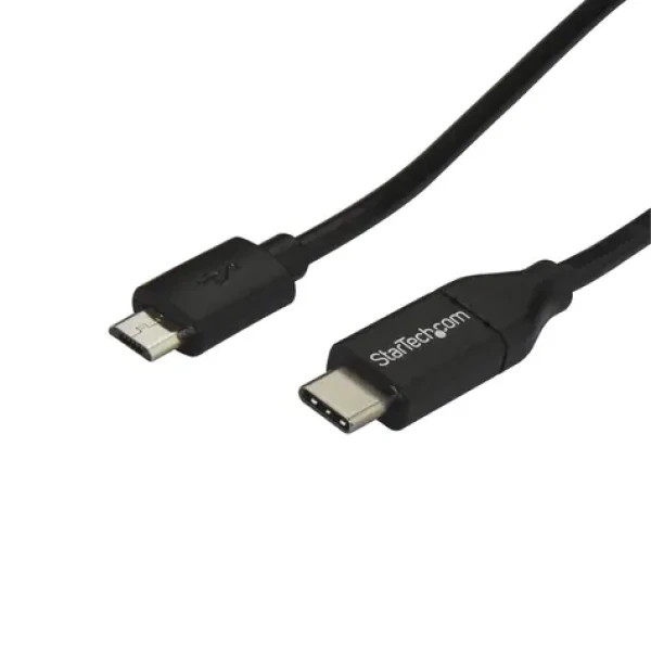 StarTech kábel USB-C na MicroUSB čierna / 480 Mbps / Thunderbolt 3 / 2m (USB2CUB2M)