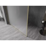 MEXEN/S - Kioto-F Sprchová zástena WALK-IN s rámom 120 x 202, dekor 8 mm, zlato kefovaná 800-120-104-55-30