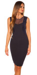 Sexy Koucla case dress with trendy sequins/transp. red