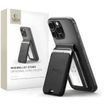 Tech-Protect MagWallet Stand čierna / Peňaženka a stojanček / MagSafe / Univerzálna