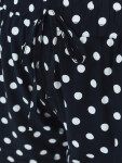 Dámske letné bavlnené šortky s bodkami, tmavomodré, FashionStreet SY0543 XXL