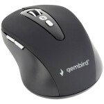 Gembird neu optická myš, prenos Bluetooth®, 6 tlačidlo, 800 dpi, 1600 dpi, čierna; MUSWB-6B-01