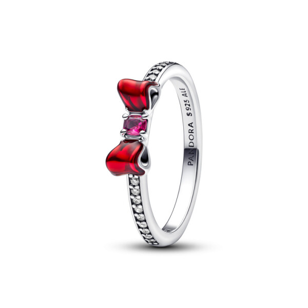 Pandora Strieborný prsteň Snehulienčina mašle Disney 193652C01 56 mm