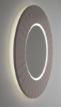 SAPHO - LUMIRO STRIP guľaté zrkadlo s LED osvetlením v ráme, priemer 75cm, agila LR750-4343S