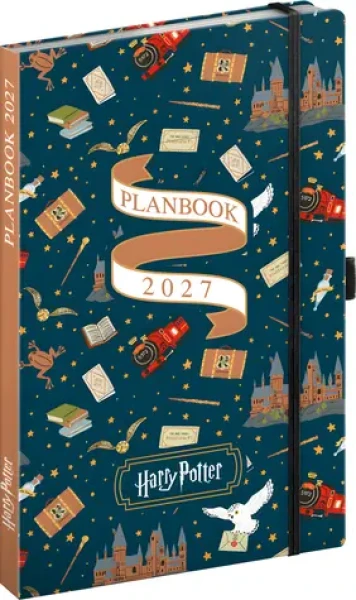 NOTIQUE Planbook Harry Potter - Hogwarts Express 2027 / Diár a zápisník / 13 × 21 cm / medzinárodné sviatky