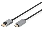 Digitus DisplayPort - HDMI A čierna / Adaptérový kábel / 4K 30 Hz / 3 m / pozlátené konektory (DB-340202-030-S)