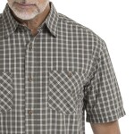 Bushman Pánska kockovaná košeľa Ymer, tmavozelená XXXL