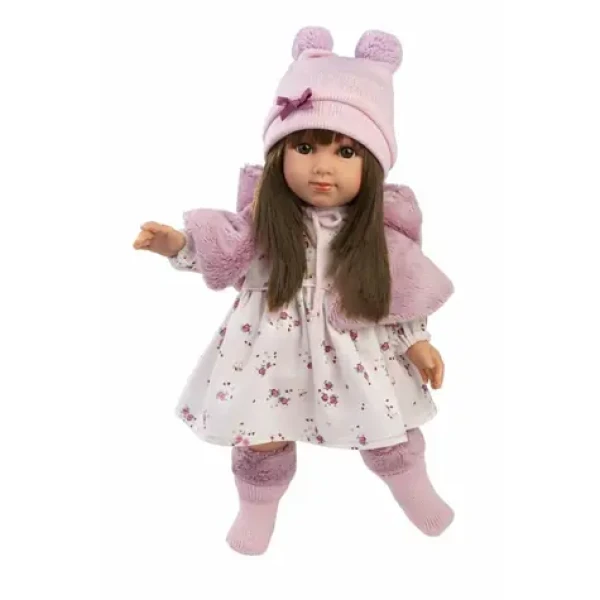 Llorens 53556 SARA - realistická bábika s mäkkým látkovým telom - 35 cm