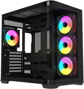 KRUX Tano čierna / PC skriňa / E-ATX / ATX / micro-ATX / mini-ITX / zakrivené sklo (KRXD015)
