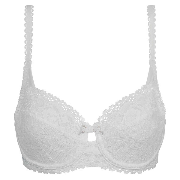 Dámska čipkovaná podprsenka s kosticami PLAYTEX UNDERWIRE BALCONETTE BRA - PLAYTEX - biela 75 B