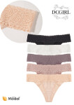 Dámske tangá 26706 A'2 Black and Beige - DC Girl M