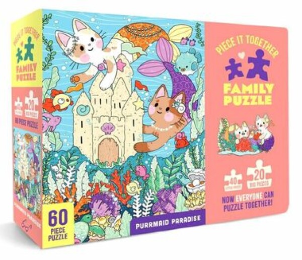 Chronicle books Rodinné puzzle Purrmaid Paradise