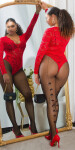 Sexi pančuchy s mašľami 12-4149 - InStylefashion UNI černá