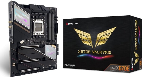 Rozbalené - Biostar X670E VALKYRIA / AMD X670 / DDR5 / SATA III RAID / USB / GLAN / M.2 / sc.AM5 / ATX / dopredaj (X670E VALKYRIE.rozbaleno)