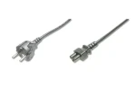 Digitus napájací kábel CEE 7/7 - IEC C5 čierny / Napájací kábel / 1,2 m / H05VV-F3G (AK-440115-012-S)