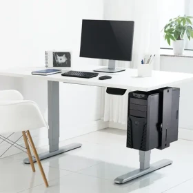 LogiLink Držiak PC pod stôl čierny / Držiak PC / otočný / rýchloupinák / do 10 kg (EO0030)