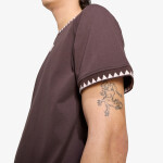 Tričko adidas Chest Stripes Engineered Collar T-Shirt Aurora Coffee XL