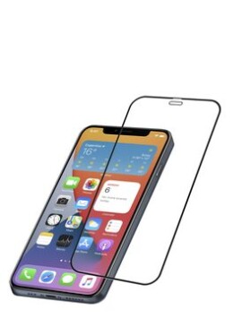 CellularLine Capsule Ochranné tvrdené sklo pre celý displej pre Apple iPhone 12 Pro Max čierna (TEMPGCAPIPH12PRMK)