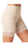 Hot Touch Key LXU 729 1 šortky/reformy s čipkou S-XL tmavě béžová M