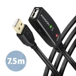 Axagon ADR-207, USB 2.0 AM - AF aktívny predlžovací / repeater kábel, 7.5m (ADR-207)