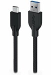 Genius ACC-A2CC-3A Kábel USB-A (M) - USB-C (M) 1 m čierna / opletený / QC 3.0 (32590007400)