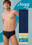 Pánske nohavičky GO Smooth Brief 2P - UNKNOWN - tmavomodré 6722 - SLOGGI UNKNOWN M