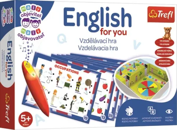 Trefl Hra Malý objaviteľ: English for you + magické pero