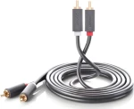 Ugreen RCA čierna / Kábel / 2x RCA (Cinch) - 2x RCA (Cinch) / 5 m (UGR457BLK)