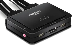 Trendnet TK-220DPI / KVM prepínač / DisplayPort 1.2 / 4K UHD / USB / Audio 5.1 (TK-220DPi)