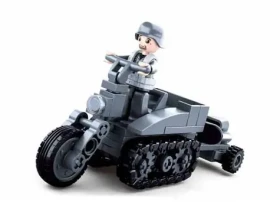 Sluban WWII M38-B0680B Motocykel s pásmi