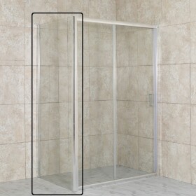 OLSEN SPA - Pevná stena RUTIS - FARBA rámu - Hliník leštený, Rozmer A - 80, Smer zatvárania - Univerzálny Ľavé / Pravé, Výplň - Číre bezpečnostné sklo - 6 mm OLBFIXGLA80CC