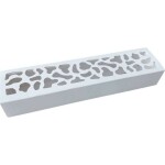 Krabička na makrónky biela so zdobeným okienkom 25,8 x 6 x 4 cm (na 10 kusov) - dortis - dortis