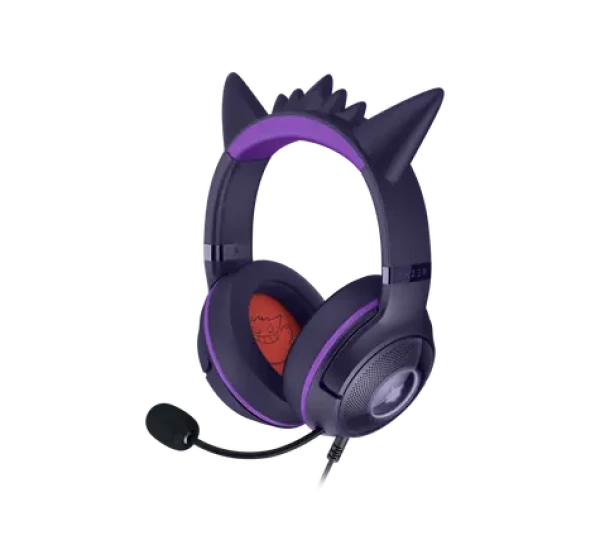 Razer Kraken Kitty V2 Pokémon Gengar Edition fialová / Herné slúchadlá / mikrofón / USB-A / 2 m (RZ04-04730300-R3M1)